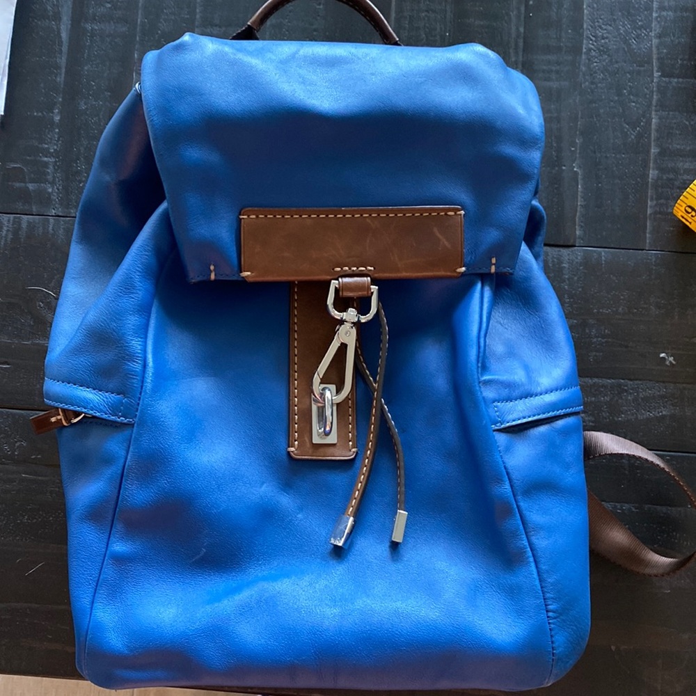 Tumi leather backpack